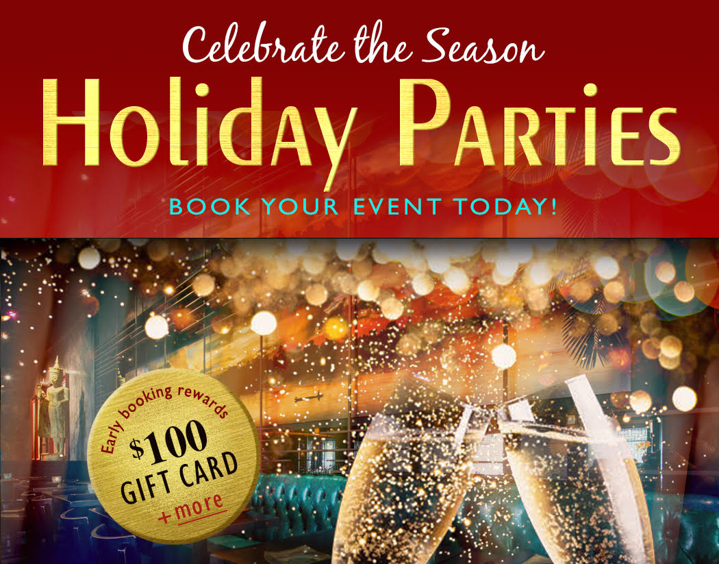 Celebrate the season. Holiday parties at Starfish. Book your event today! Early booking rewards: $100 gift card + more!
